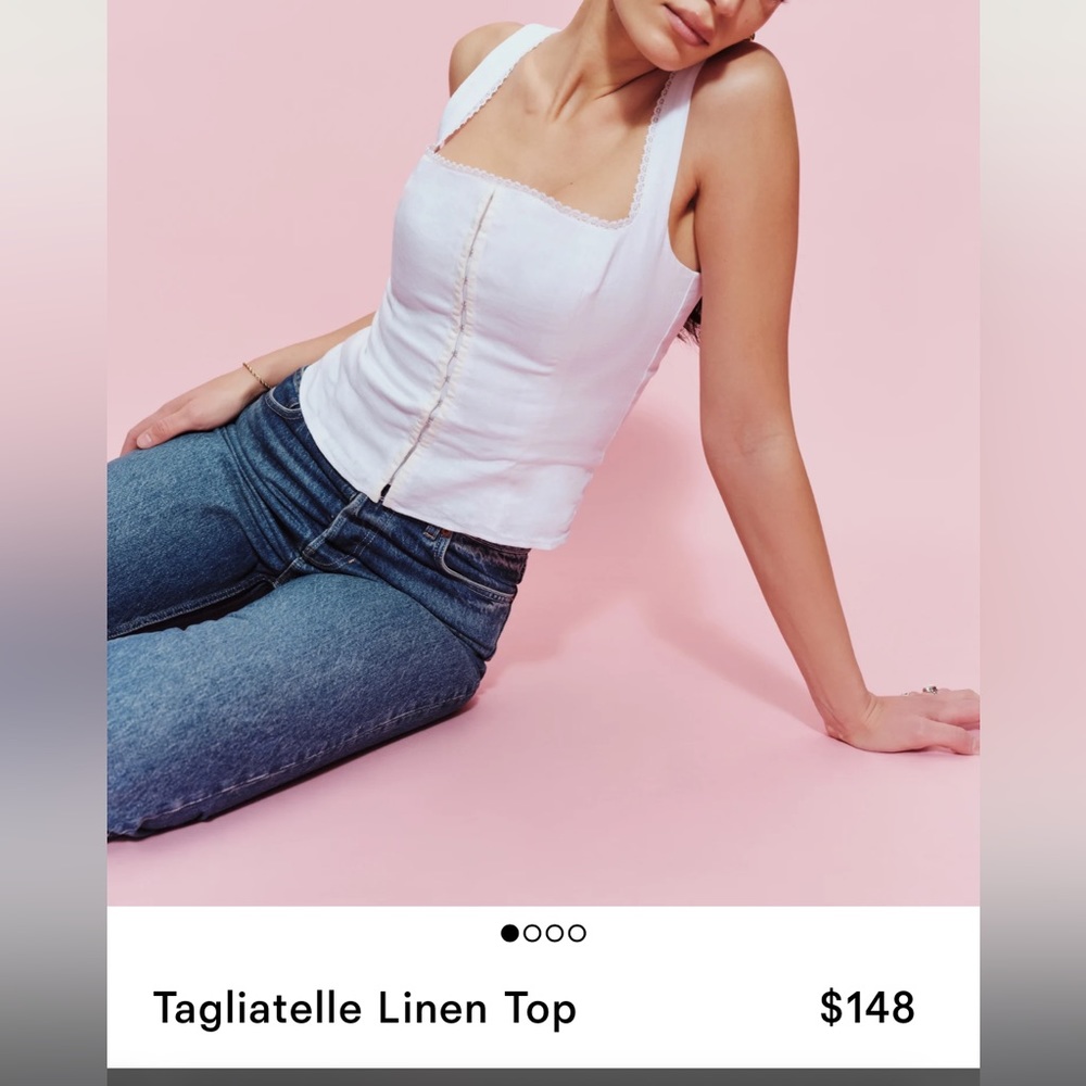 Like new Reformation Tagliatelle top, size 0